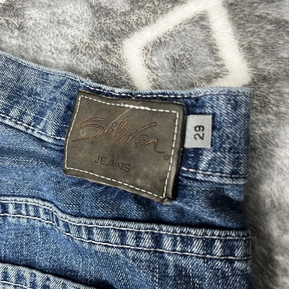 VTG Silver Jeans Co. Medium Wash Bootcut Button Fly Denim Made in Canada 28x33
